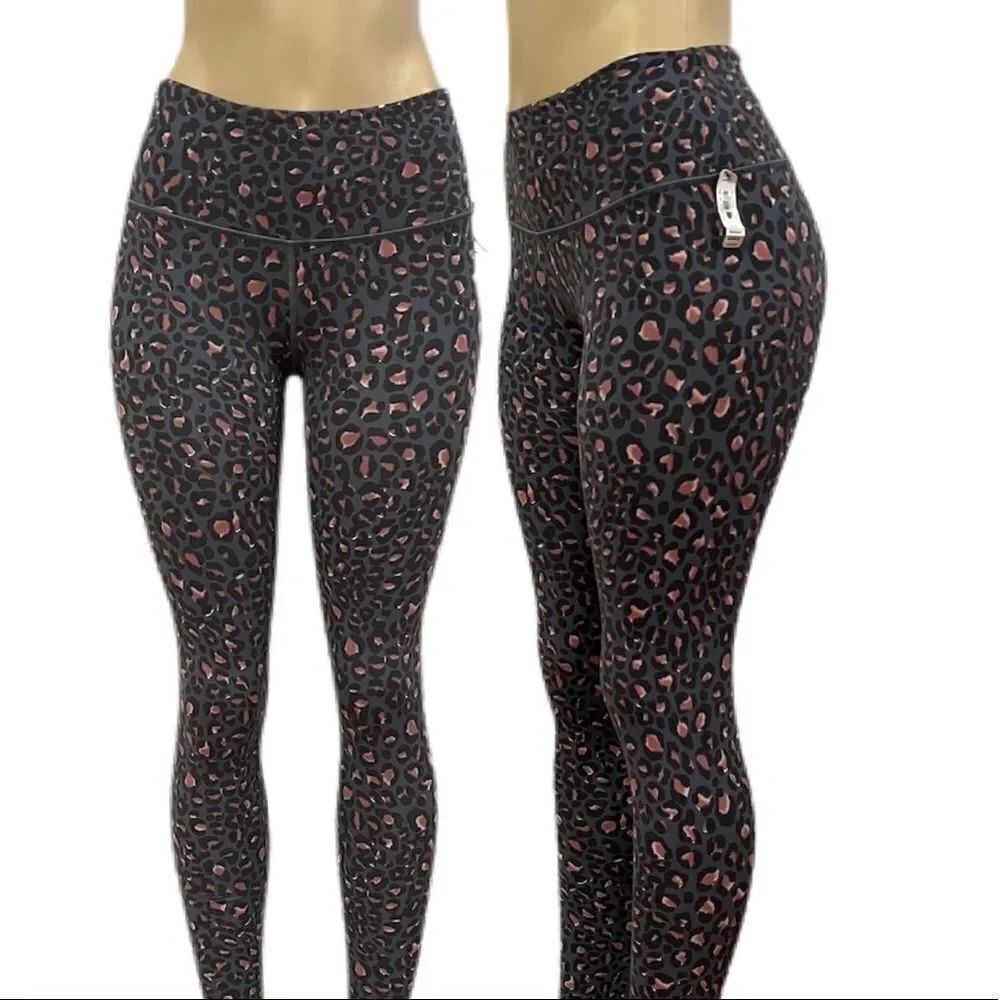Victoria's Secret Sport Knockout Animal Print Tight Medium Rise Large NWT